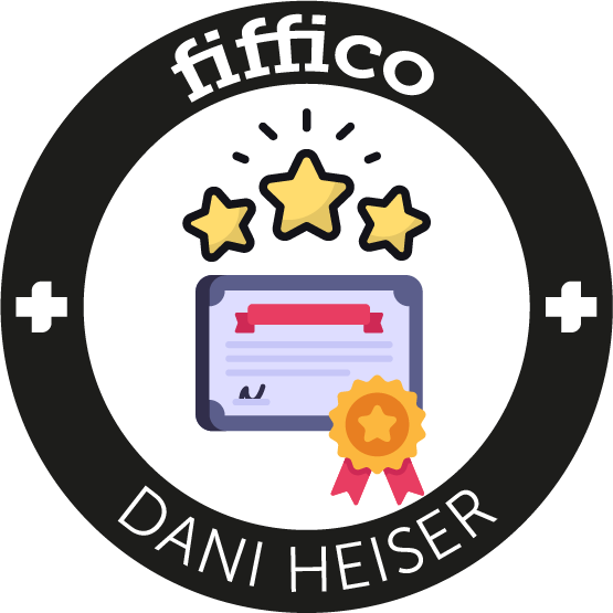 Zertifikat mit drei Sternen und Medaille
